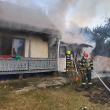 Casa grav afectată de incendiul de la Horodniceni