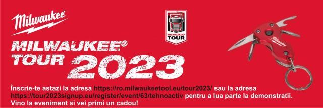 În calitate de distribuitor autorizat al producătorului american MILWAUKEE® TOOL, TEHNOACTIV S.R.L. Suceava organizează evenimentul MILWAUKEE TOUR 2023, eveniment aflat la a 6-a editie