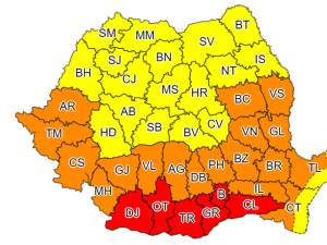 Val de căldură și disconfort termic ridicat în întreaga țară, timp de trei zile