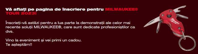 În calitate de distribuitor autorizat al producătorului american MILWAUKEE® TOOL, TEHNOACTIV S.R.L. Suceava organizează evenimentul MILWAUKEE TOUR 2023, eveniment aflat la a 6-a editie