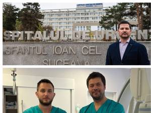 Dr. Alexandru Calancea și medicii cardiologi intervenționiști Paul Turcoman și Laurian Blaga