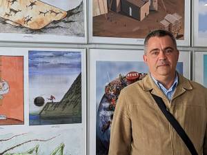 Caricaturistul Ovidiu Ambrozie Bortă - BOA ne-a spus că tema din cest an a fost „Marea resetare”