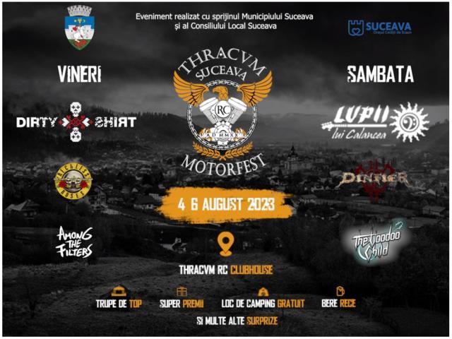 Două zile de concerte rock și concursuri cu premii, la Thracum Motorfest 2023