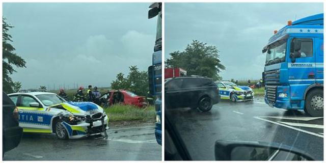 Un BMW nou care trebuia să ajungă la IPJ Suceava, implicat într-un accident mortal pe E85  Foto ziaruldevrancea.ro