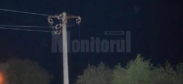 A urcat pe un stâlp de electricitate și a sărit, în tentativa de a se sinucide