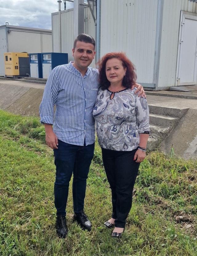 Deputatul PSD de Suceava Gheorghe Șoldan și primarul comunei Berchișești, Violeta Țăran