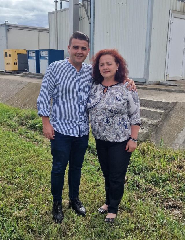 Deputatul PSD de Suceava Gheorghe Șoldan și primarul comunei Berchișești, Violeta Țăran