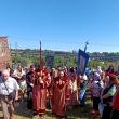 Procesiunea de urcare a colinei la Mănăstirea Hagigadar, pentru marea sărbătoare a Adormirii Maicii Domnului