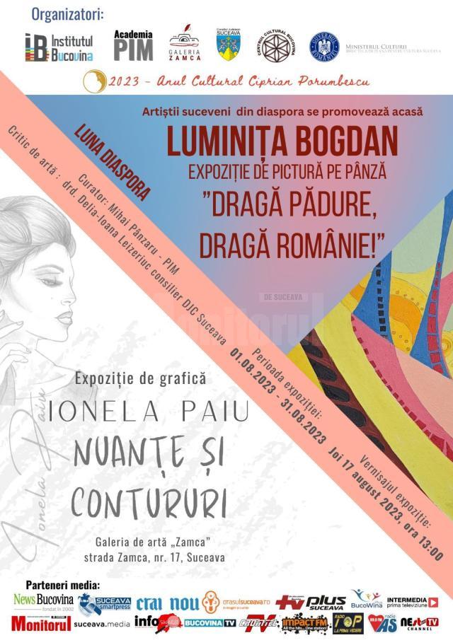 Două expoziții, pictură pe pânză și grafică, vor fi vernisate joi, la Galeria de Artă Zamca