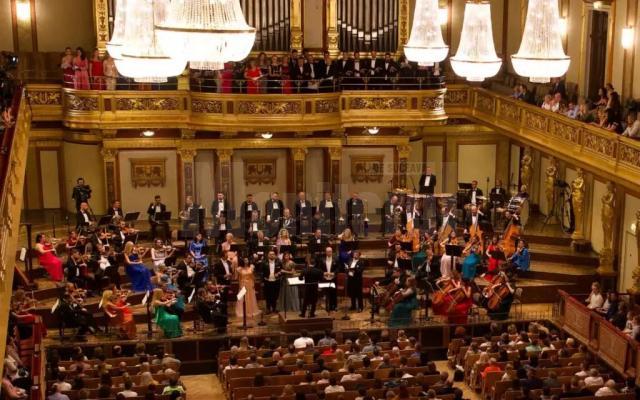 Spectacolul „Crai Nou” și „Rapsodia Română” de Ciprian Porumbescu, în premieră la Sala Musikverein din Viena. Foto evz.ro