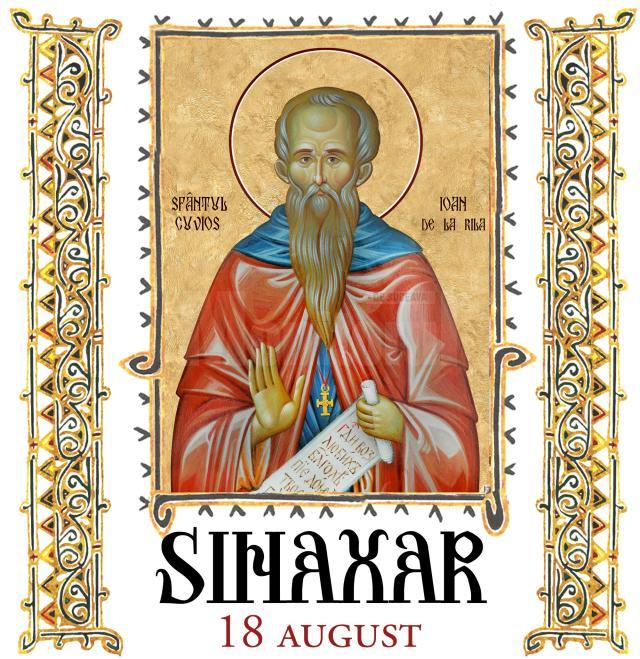 Sinaxar 18 august 2023