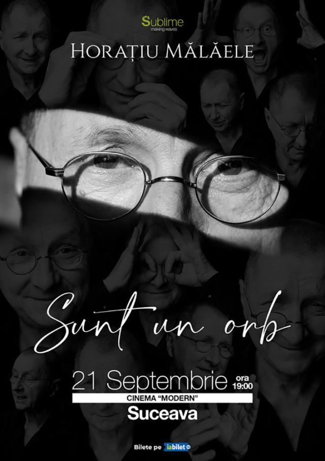 Horațiu Mălăele și spectacolul „Sunt un Orb", în septembrie, la Cinema Modern