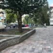 Pavaje in două culori, utilizate la modernizarea pietonalului din zona intersecției Mărășești