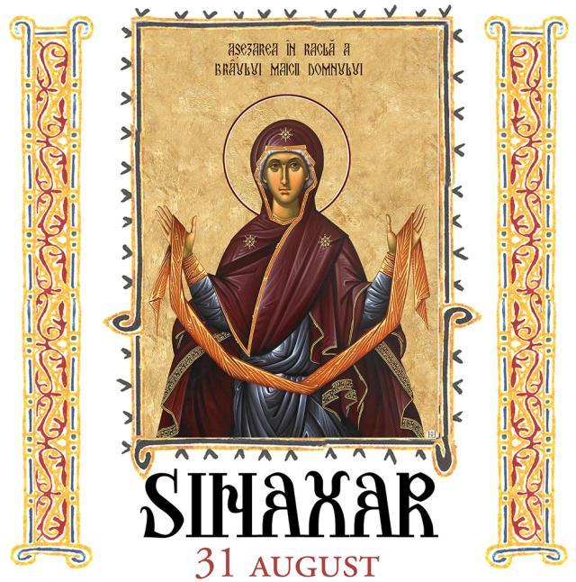 Sinaxar 31 august 2023