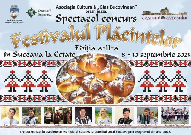 Festivalul Plăcintelor, ediția a II-a, trei zile, pe platoul Cetății de Scaun Suceava