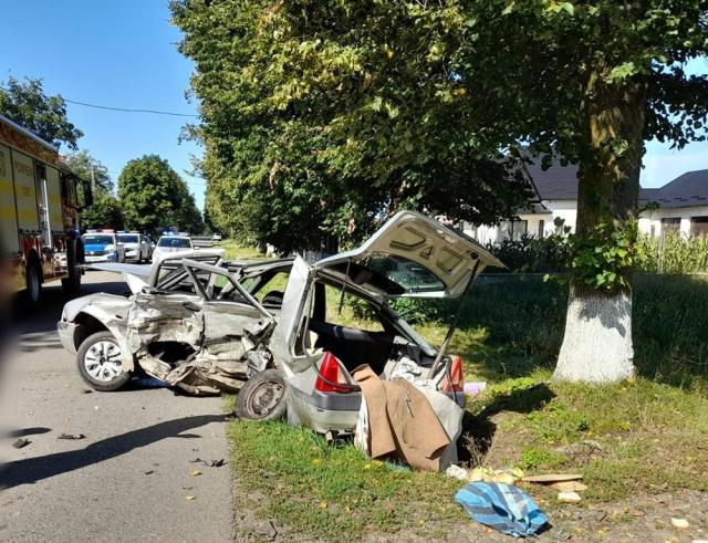 Autoturismul în care se aflau cei doi vrâstnici