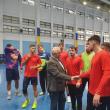 Sportivii de la CSU Suceava, dar și conducerea echipei de handbal, alaturi de primarul Ion Lungu