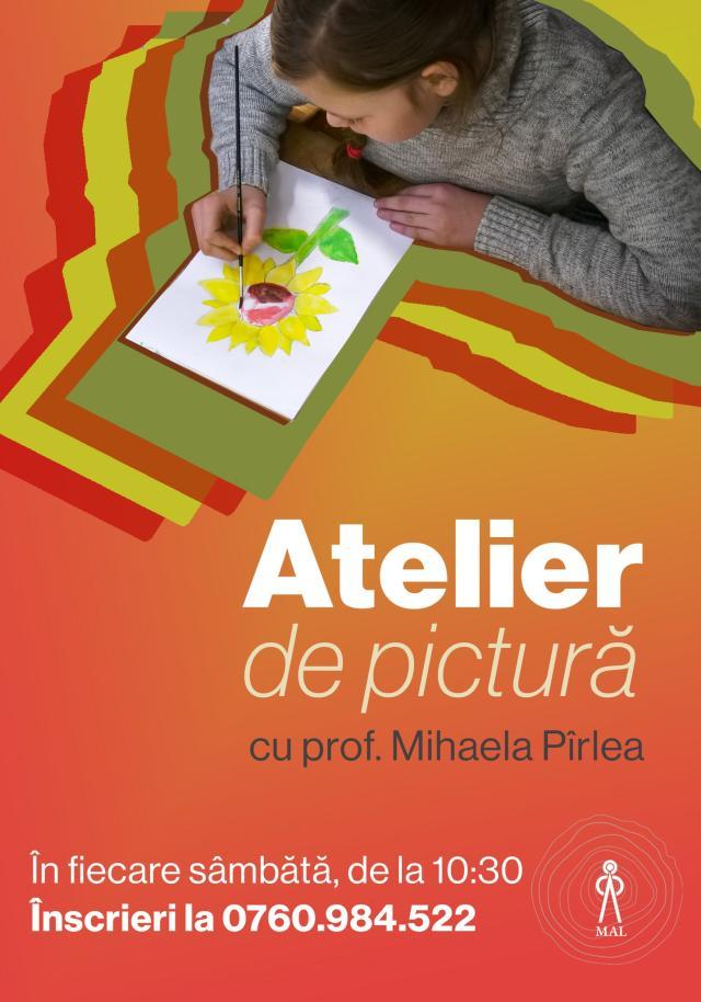 Atelier de pictură pentru copii, la Muzeul Arta Lemnului Câmpulung Moldovenesc