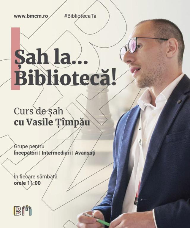 Cursuri gratuite de șah pentru copii, la Biblioteca Municipală Câmpulung Moldovenesc