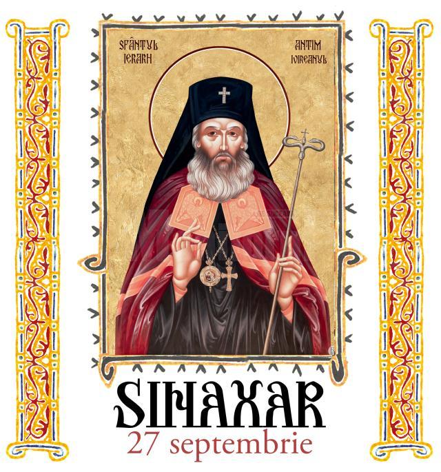 Sinaxar 27 septembrie 2023