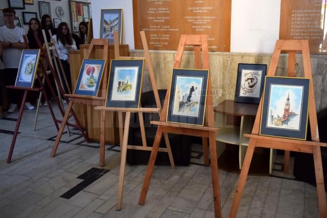 Expoziţia „Ritmuri şi peisaje urbane” semnată de pictorul şi graficianul Radu Bercea