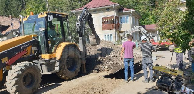 Lucrari la infrastructura de apa si canalizare