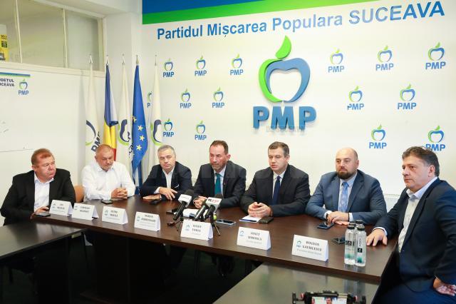 Conferința de presă a liderilor PMP