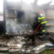 Incendiu la o casă din Mălini