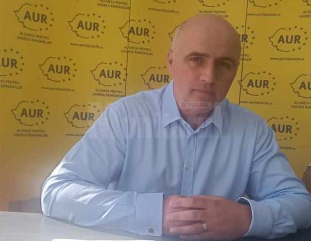 Liderul AUR Suceava, deputatul Doru Acatrinei