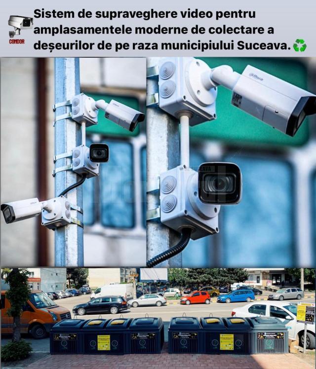 Alte 30 de locații de colectare a deșeurilor din municipiul Suceava vor fi supravegheate video, pentru stoparea abuzurilor