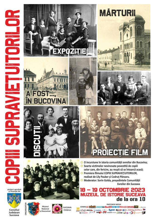 „Copiii Supraviețuitorilor Holocaustului”, la Muzeul de Istorie Suceava