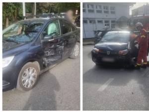 Coliziune între două autoturisme, în Suceava, în zona Brădet