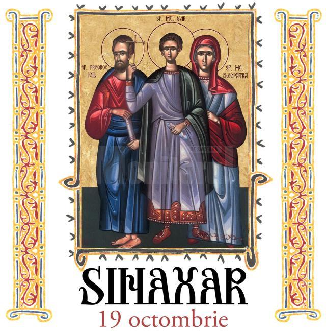 Sinaxar 19 octombrie 2023