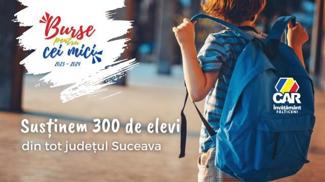 300 de burse pentru cei mai buni elevi din județul Suceava, acordate de CAR Învățământ Fălticeni