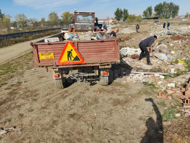 Un mal al râului Suceava, împânzit de deșeuri din construcții și varză aruncată, la Milișăuți