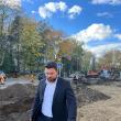 Primarul Bogdan Loghin a fost prezent la începerea lucrărilor de reamenajare a zonei „Capra Neagră” din Rădăuți