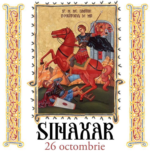 Sinaxar 26 octombrie 2023