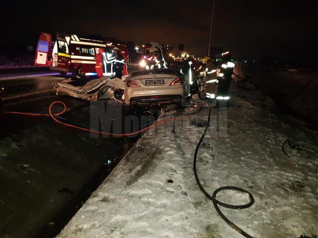 Imagini de coșmar la locul accidentului