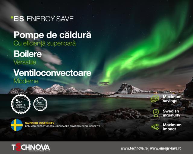 Descoperă avantajele pompei de căldură aer-apă Energy Save în economisirea energiei