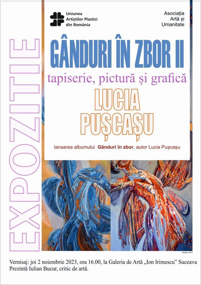 Expoziție de tapiserie, pictură și grafică, realizată de artista Lucia Pușcașu, la Galeria „Ion Irimescu” Suceava