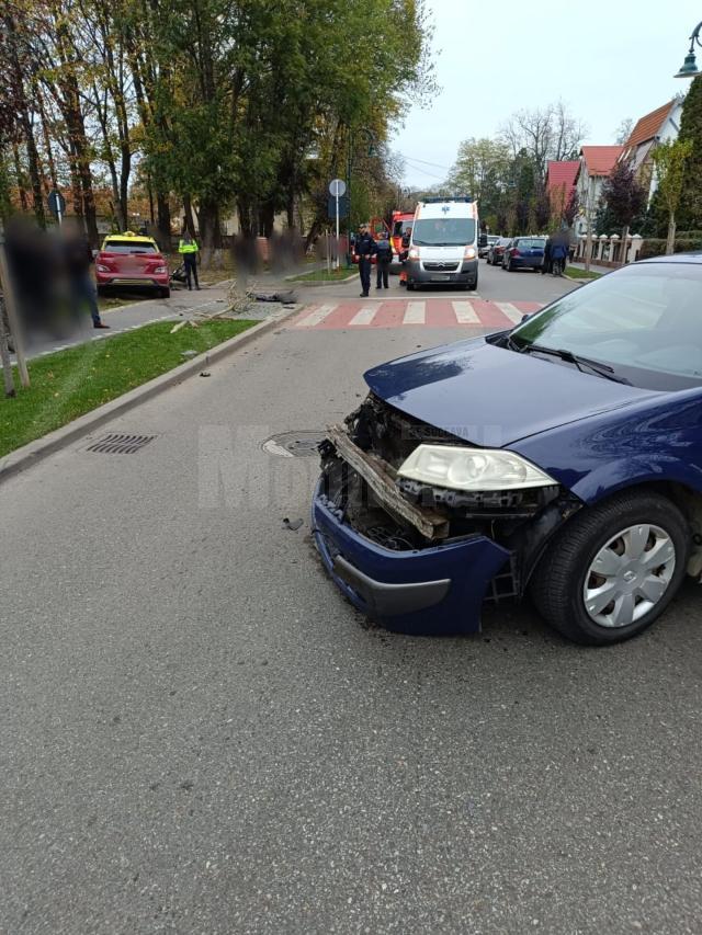 Cea de a doua mașină implicată în accidentul de la Rădăuți