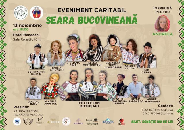 Eveniment caritabil organizat de ASCOR Suceava, pentru tânăra Andreea Anița, din Fălticeni, diagnosticată cu cancer