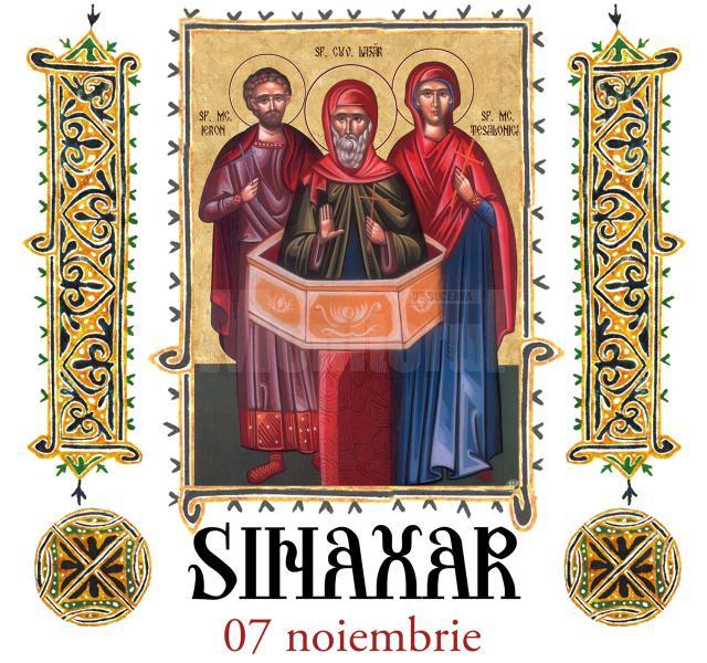 Sinaxar 07 noiembrie 2023