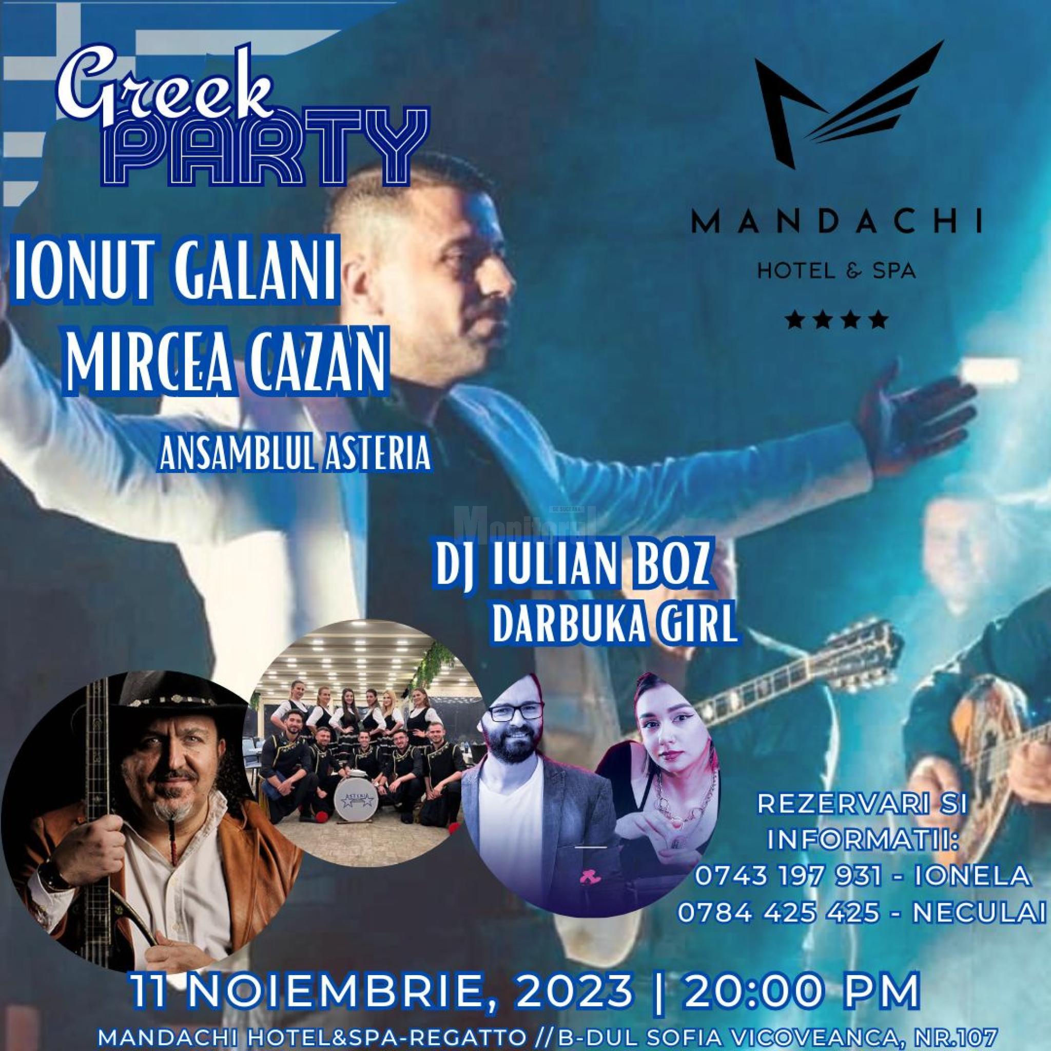 Τελευταία τοπική ώρα: Ελληνική βραδιά με ζωντανή μουσική και ειδικό μενού το Σάββατο στο Regatto Mandachi HotelSpa » Monitorul στη Σουτσεάβα