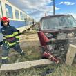 Mașină lovită de locomotiva trenului Suceava - Putna