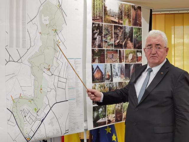 Proiectul de amenajare a zonei de agrement Zamca, în pădurea-parc de la limita cu Șcheia prezentat de primarul Ion Lungu