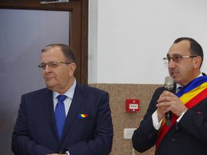 Presedintele CJ Suceava, Gheorghe Flutur și primarul Virgil Saghin