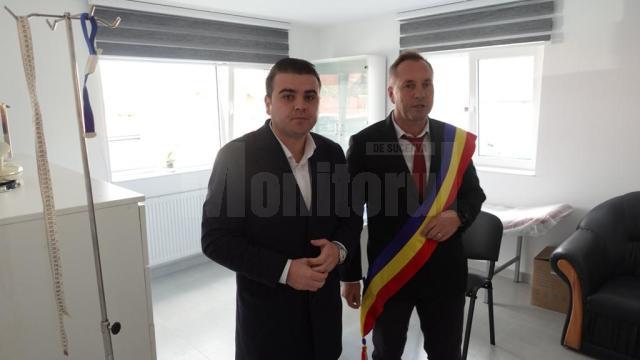 Deputatul PSD de Suceava Gheorghe Șoldan și primarul din Bălăceana, Constantin Cojocariu