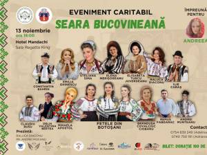 Seara Bucovineană – eveniment caritabil, organizat de ASCOR Suceava