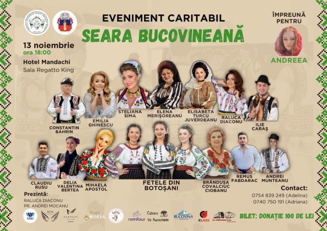 Seara Bucovineană – eveniment caritabil, organizat de ASCOR Suceava